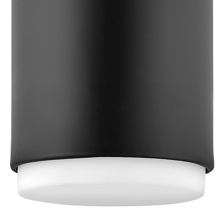 Cedric Black Etched Opal Glass 5.25" Dimmable Flush Mount