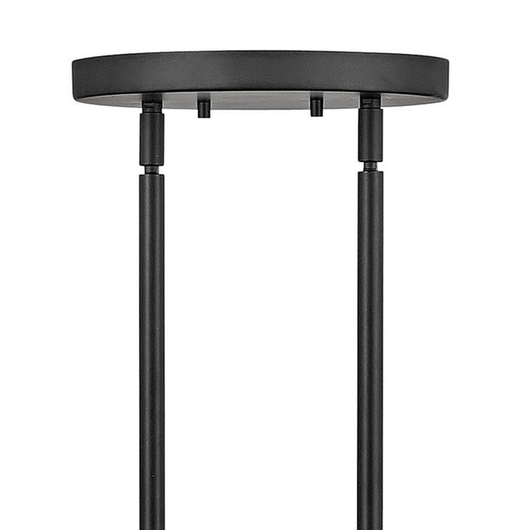 Alchemy Black Cage 8-Light Chandelier with Clear Glass