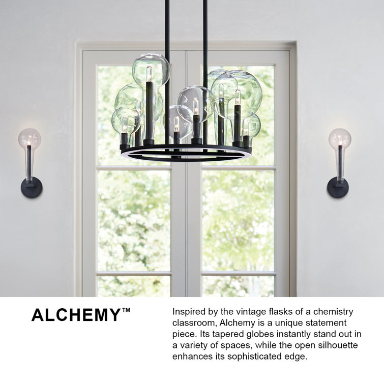 Alchemy 8-Light Lacquered Brass Cage Chandelier - 24"Dia