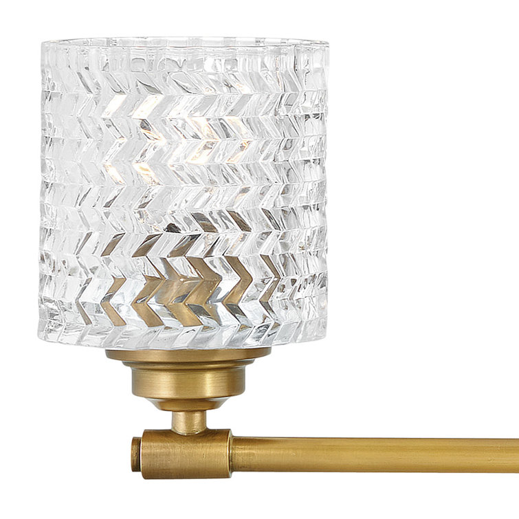 Heritage Brass 4-Light Dimmable Vanity Light with Clear Glass Shades