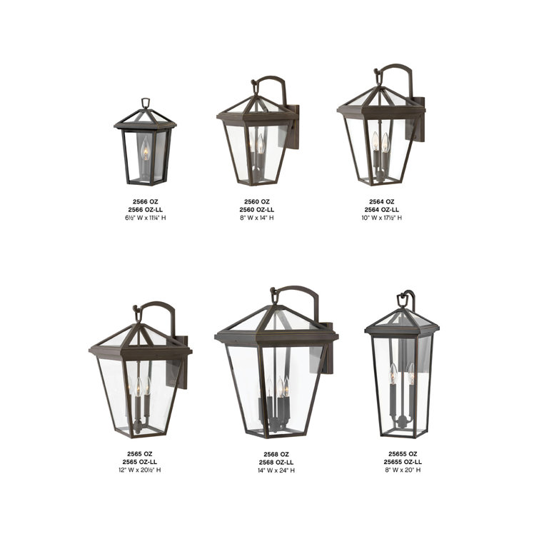 Classic Oil Rubbed Bronze 2-Light Outdoor Wall Sconce with Clear Glass