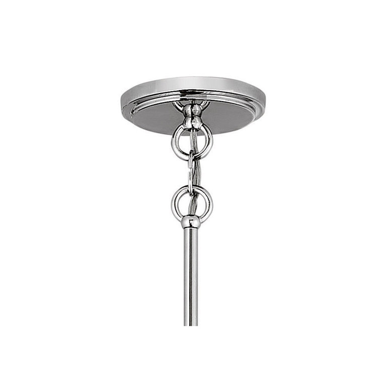 Clarke 16'' Transitional Drum Pendant in Polished Nickel