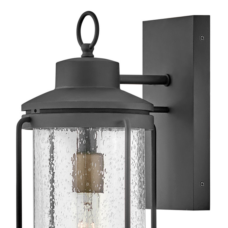 Remi Black and Bronze Aluminum Outdoor Wall Light
