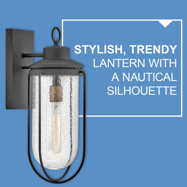 Remi Black and Bronze Aluminum Outdoor Wall Light