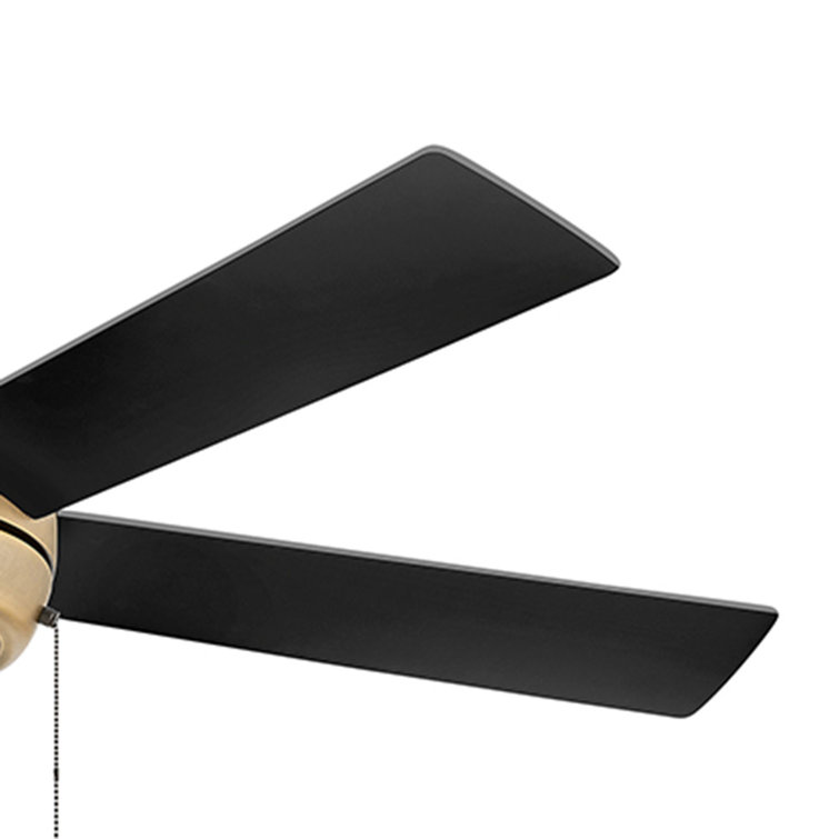 Heritage Brass 52'' Ceiling Fan with LED Light and Reversible Blades