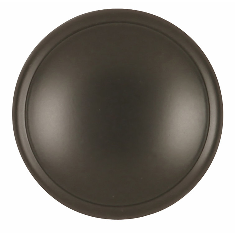 Williamsburg Black Matte Round Mushroom Cabinet Knob
