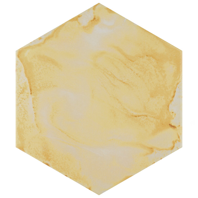 Multicolor Hexagon Porcelain Floor and Wall Tile