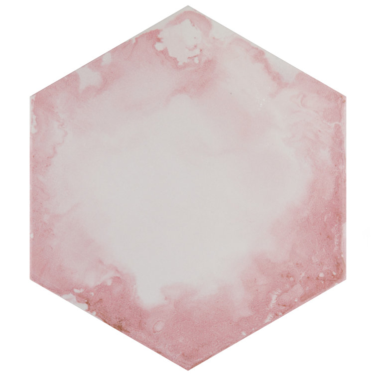 Multicolor Hexagon Porcelain Floor and Wall Tile