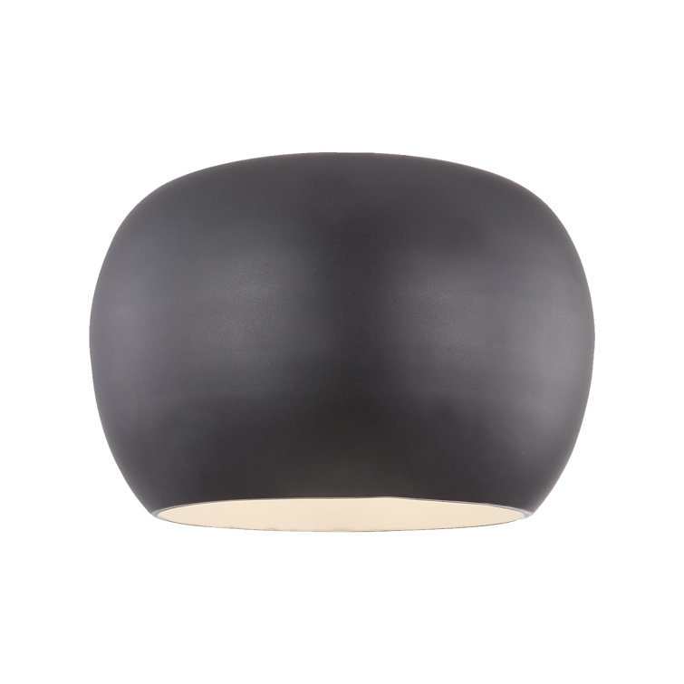 Croft Duo-Toned Matte Black and White LED Flush Mount