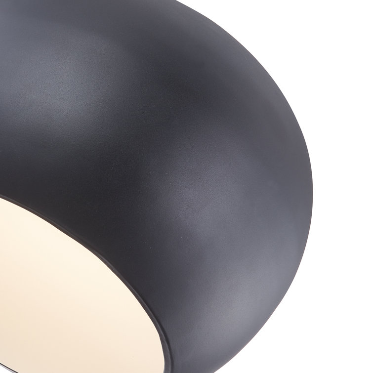 Croft Duo-Toned Matte Black and White LED Flush Mount