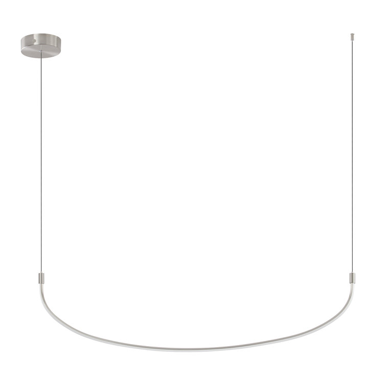 Talis Brushed Nickel 47" LED Minimal Pendant Light