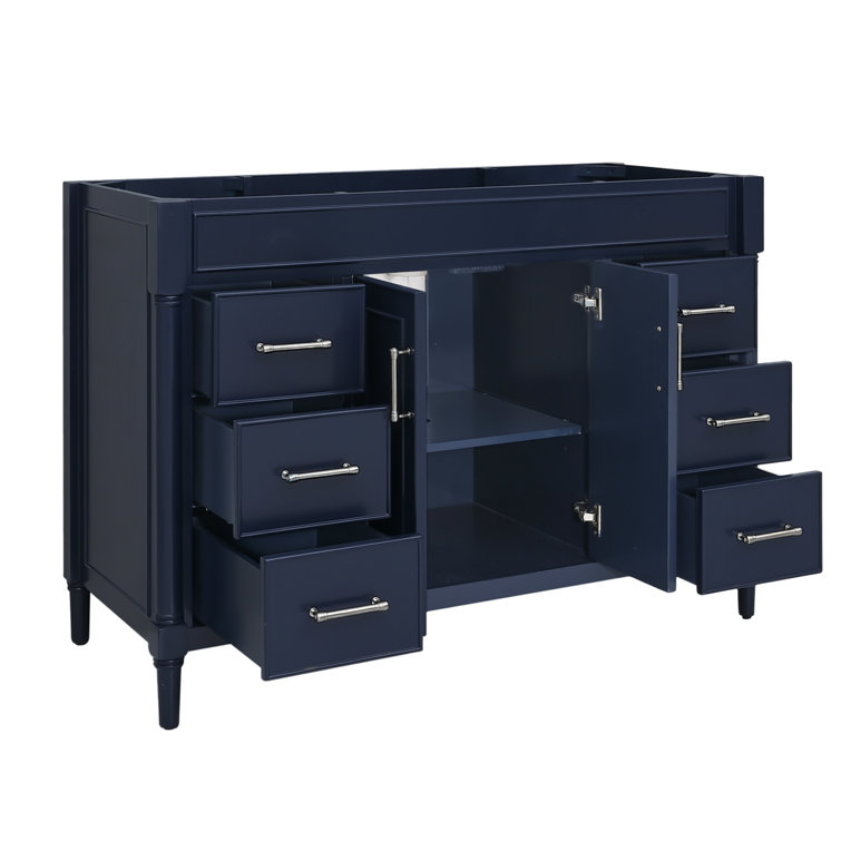 Selene 49'' Navy Blue Freestanding Single Bathroom Vanity