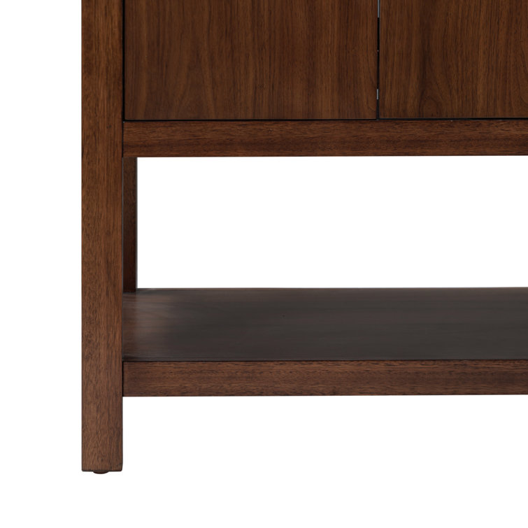 Zoe 37" Walnut Vanity with White Quartz Top