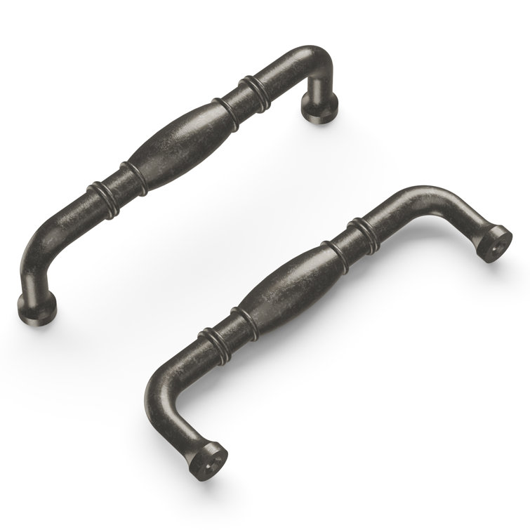 Williamsburg Black Nickel 3-3/4 Inch Kitchen Cabinet Pulls, 10-Pack