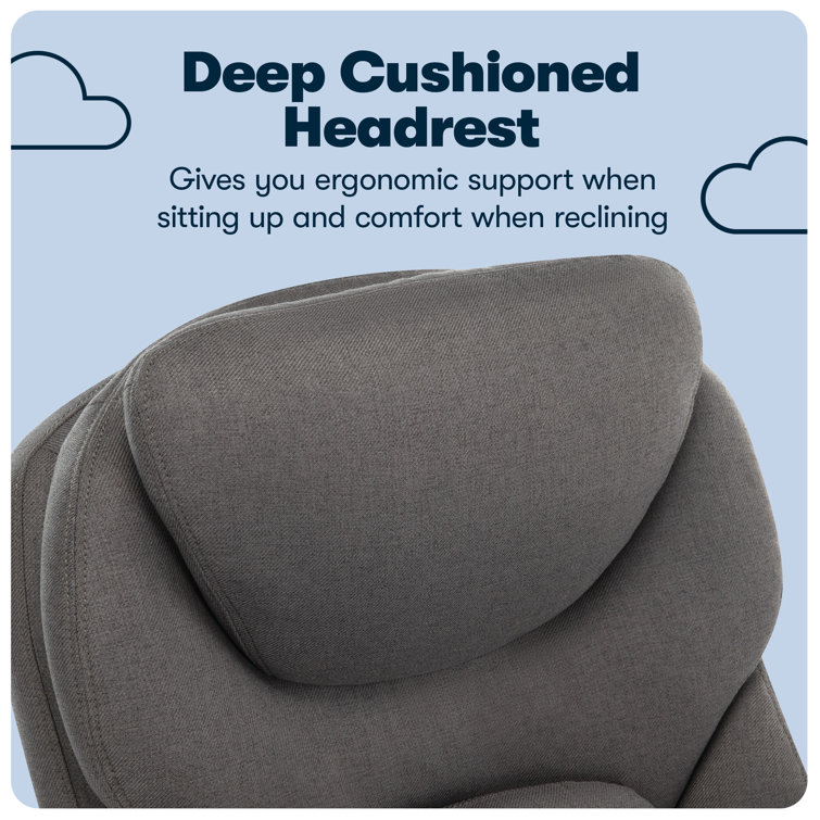 ErgoFlex Executive Mid-Back Chair in Dark Gray with Swivel & Adjustable Arms