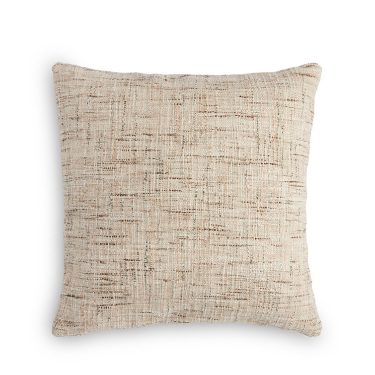 Durand Natural Linen Reversible Throw Pillow