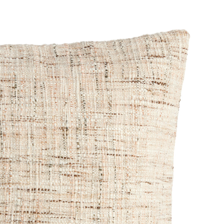 Durand Natural Linen Reversible Throw Pillow