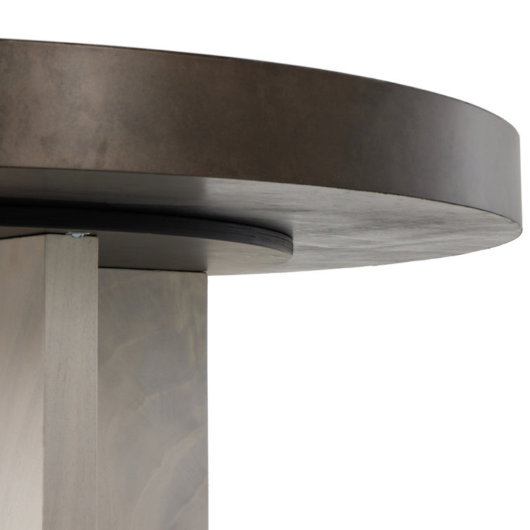 Handmade Guanacaste Wood and Metal 6-Player Poker Table