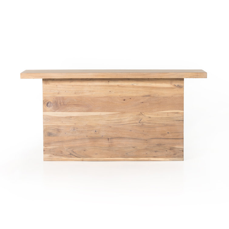 Ridley Natural Acacia Wood 61" Modern Console Table