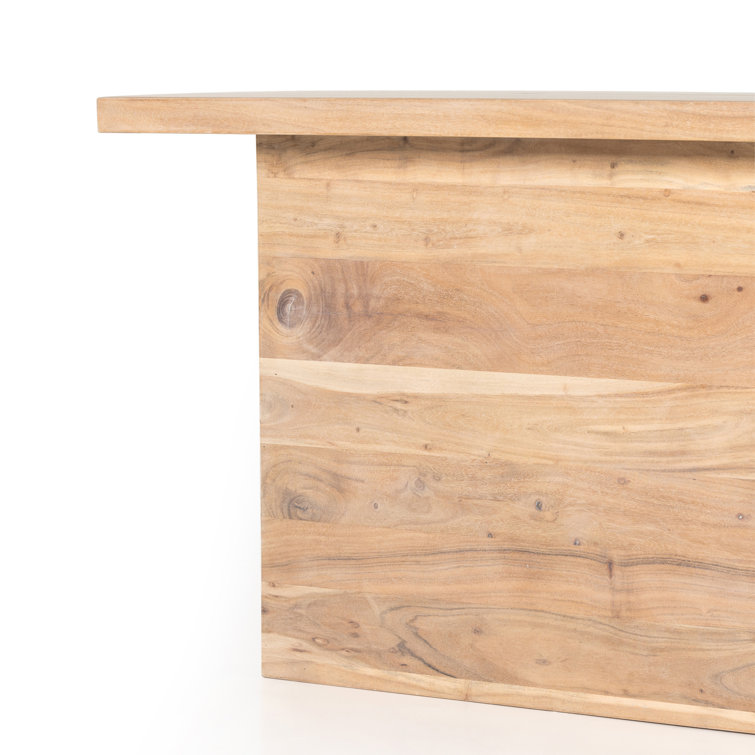 Ridley Natural Acacia Wood 61" Modern Console Table