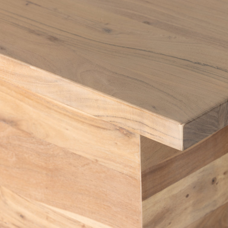 Ridley Natural Acacia Wood 61" Modern Console Table