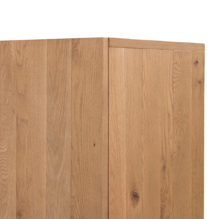 Natural Oak Veneer 80'' Modern Sideboard