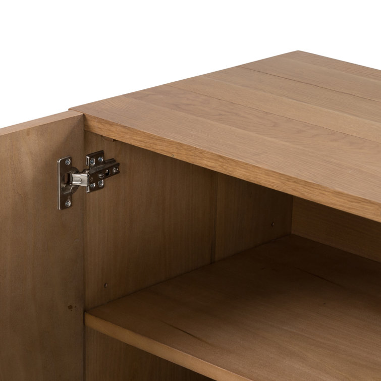 Natural Oak Veneer 80'' Modern Sideboard