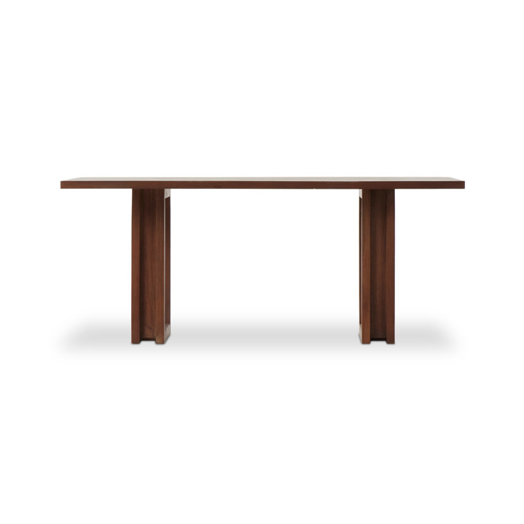 Brown Wash Solid Wood Rectangular Dining Table for Eight