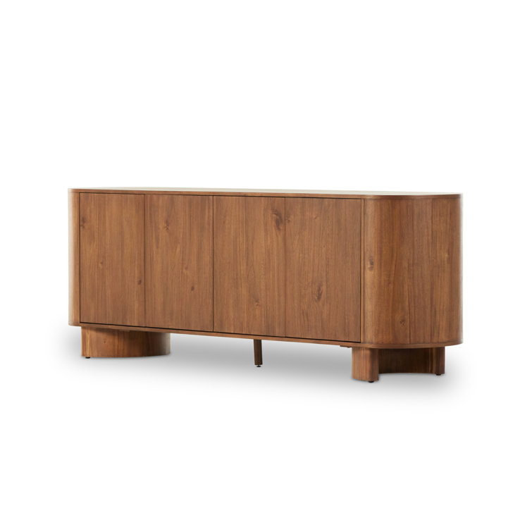 Paden 94'' Dark Brown Acacia Wood Sideboard