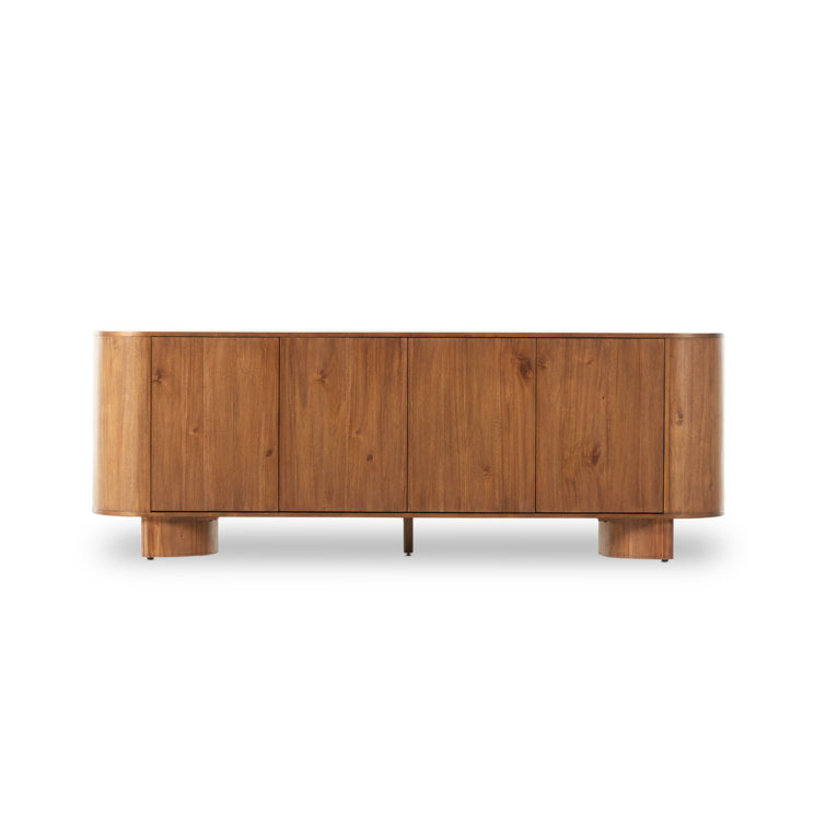 Paden 94'' Dark Brown Acacia Wood Sideboard