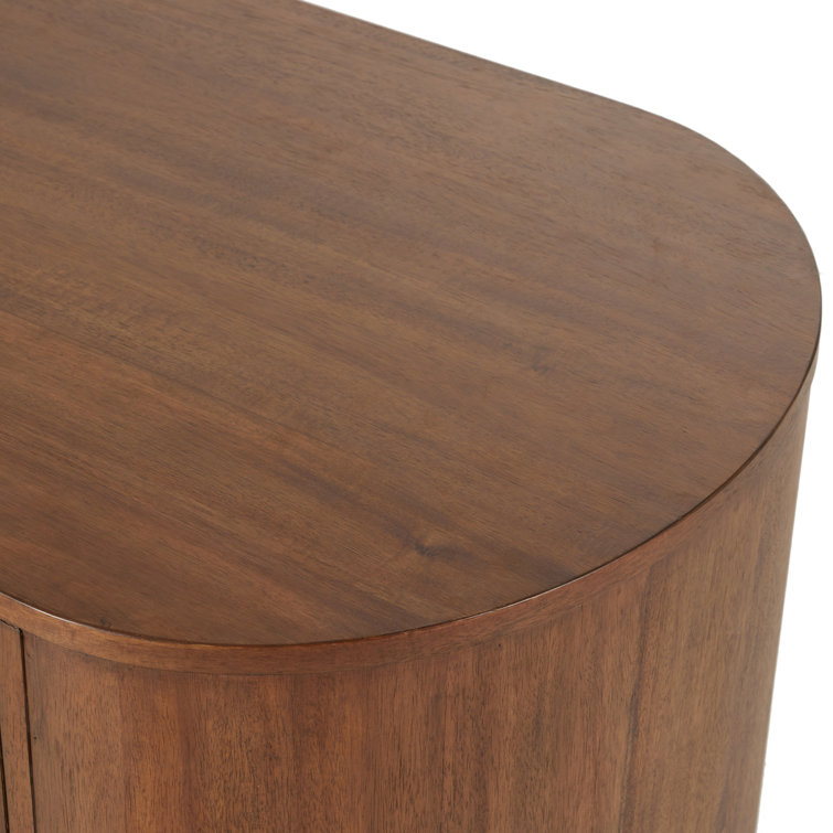 Paden 94'' Dark Brown Acacia Wood Sideboard