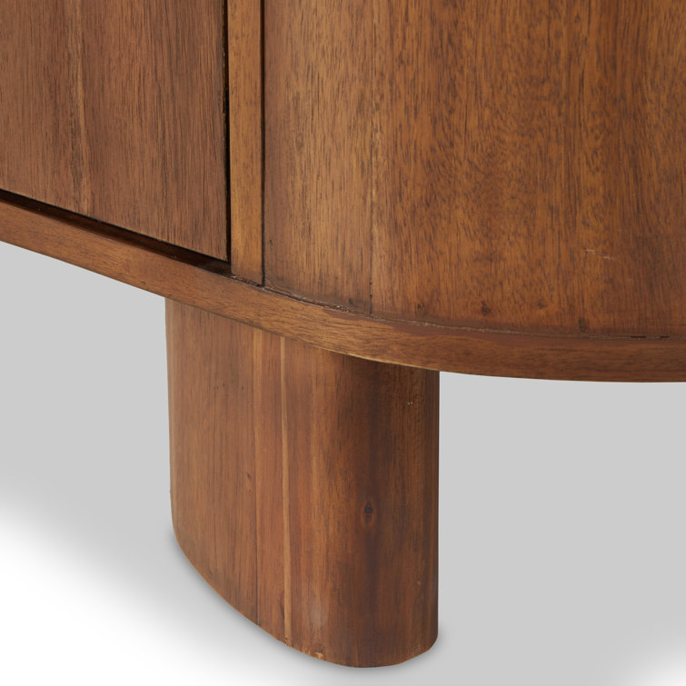 Paden 94'' Dark Brown Acacia Wood Sideboard