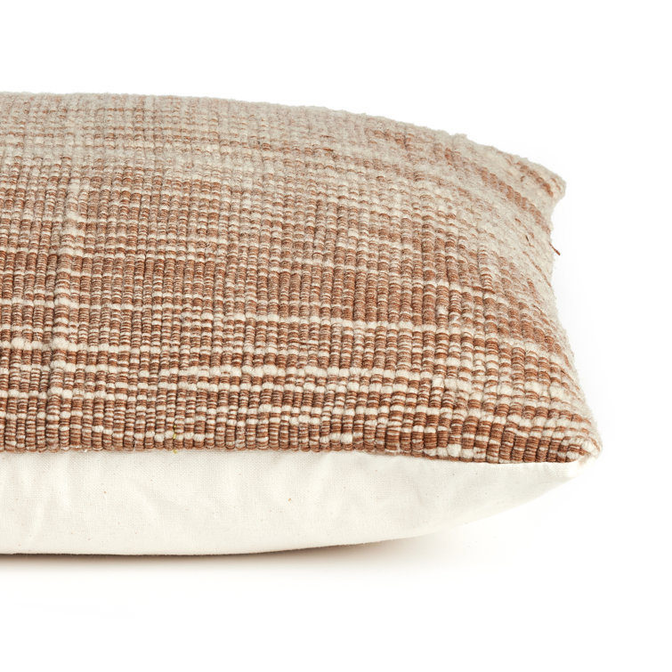 Four Hands HANDWOVEN STRIPE WOOL Striped Down Throw Pillow
