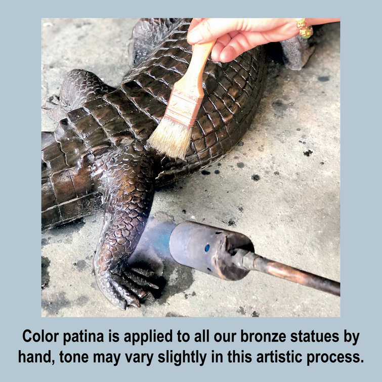 Gabrielle Bronze Garden Statue with Antiqued Patina Finish