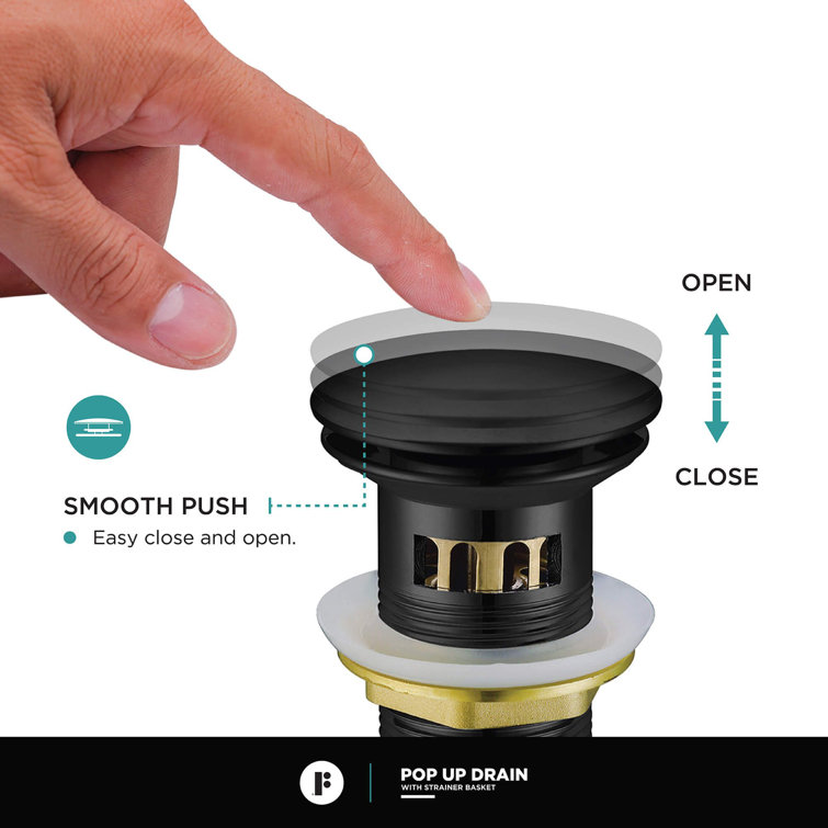 Matte Black Solid Brass Single Hole Bathroom Faucet