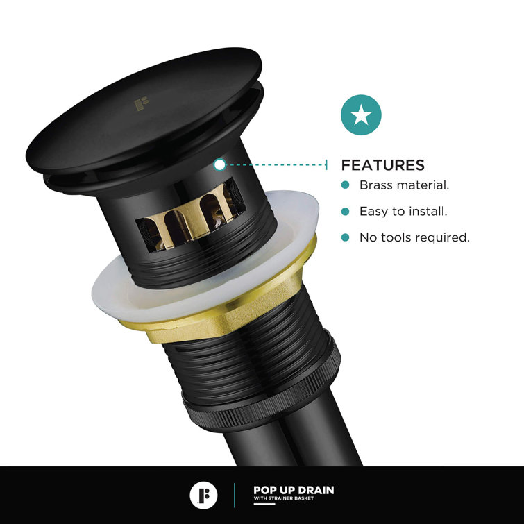 Matte Black Solid Brass Single Hole Bathroom Faucet