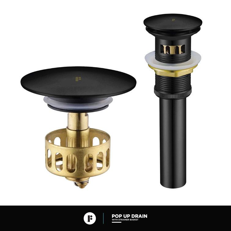Matte Black Solid Brass Single Hole Bathroom Faucet