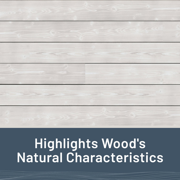 Distressed Smoke White Pine Shiplap Plank 6 ft. for Interior Accents