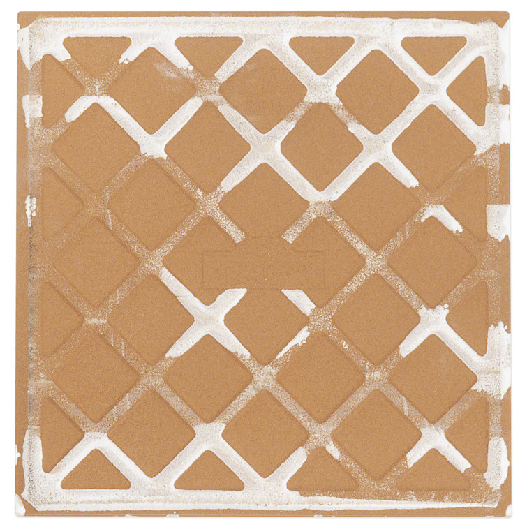 Angela Harris 8" x 8" Blue Patterned Ceramic Wall Tile