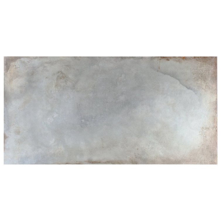 Angela Harris Gray Matte Porcelain Large Floor and Wall Tile