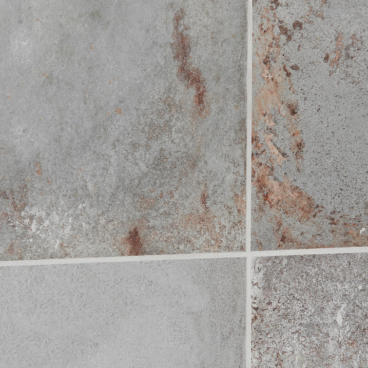 Angela Harris Gray Matte Porcelain Large Floor and Wall Tile