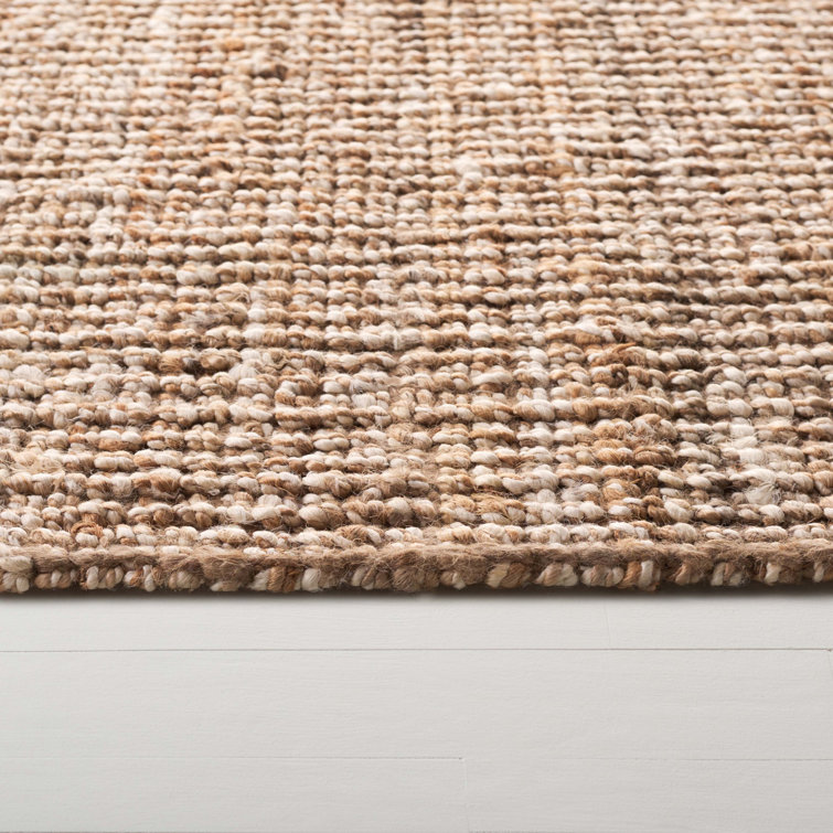 Natural Ivory Hand-Knotted Jute 8' x 10' Rug