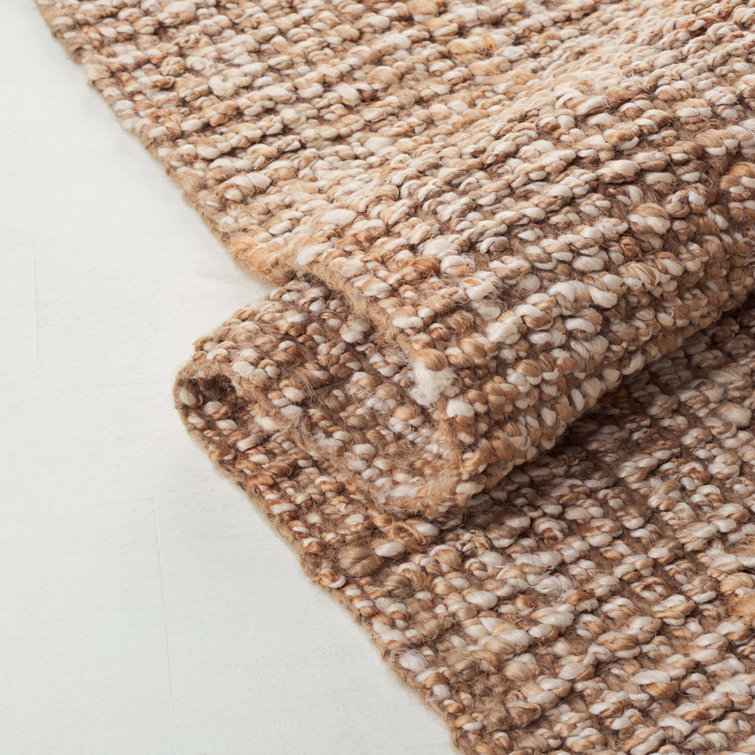 Natural Ivory Hand-Knotted Jute 8' x 10' Rug