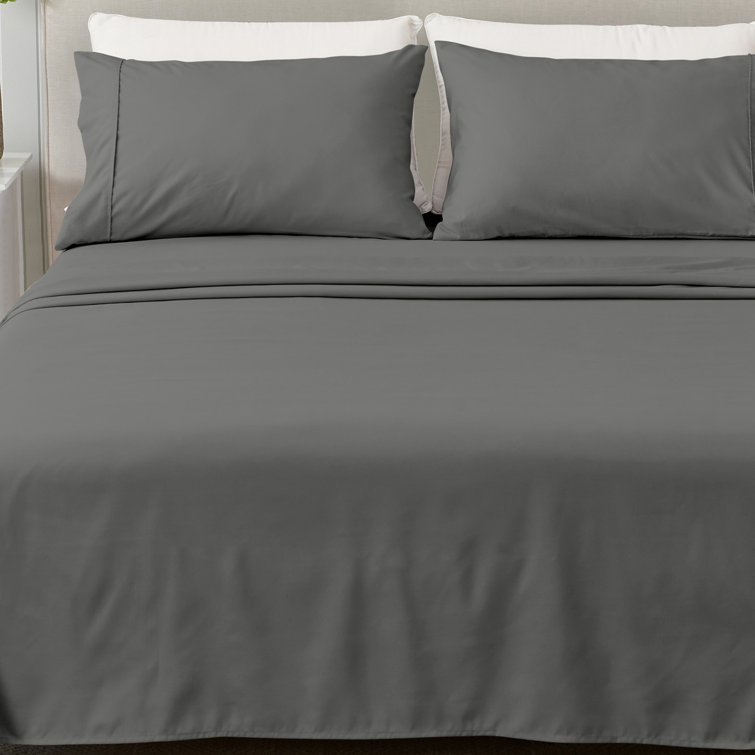 Graphite Full Microfiber Wrinkle-Resistant Sheet Set