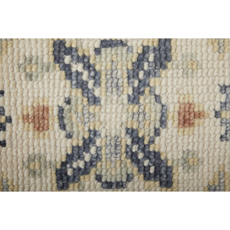 Fillmore Blue Wool Hand-Knotted 5' x 8' Area Rug