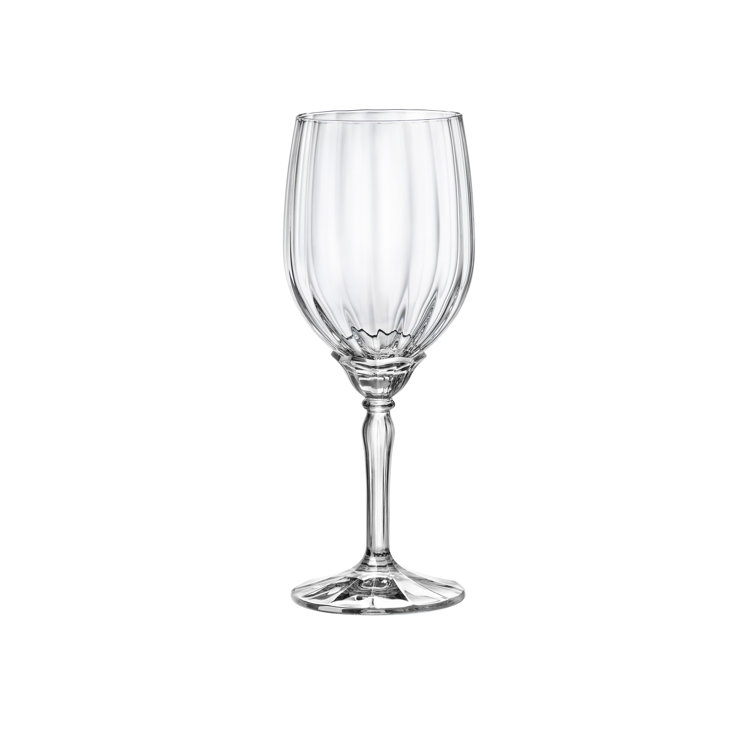 Florian 12.8oz Clear Glass White Wine Set