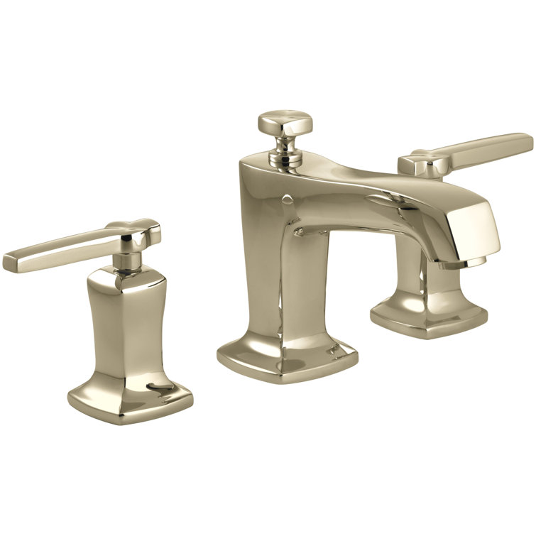 Vibrant French Gold Modern Widespread Bathroom Faucet