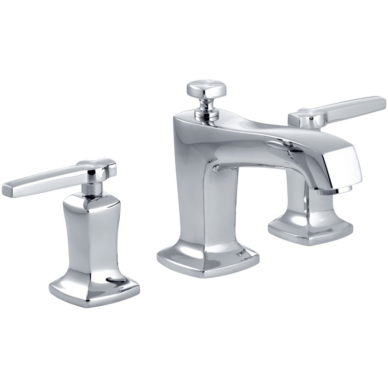 Margaux Polished Chrome Widespread Bathroom Faucet with Drain Assembly