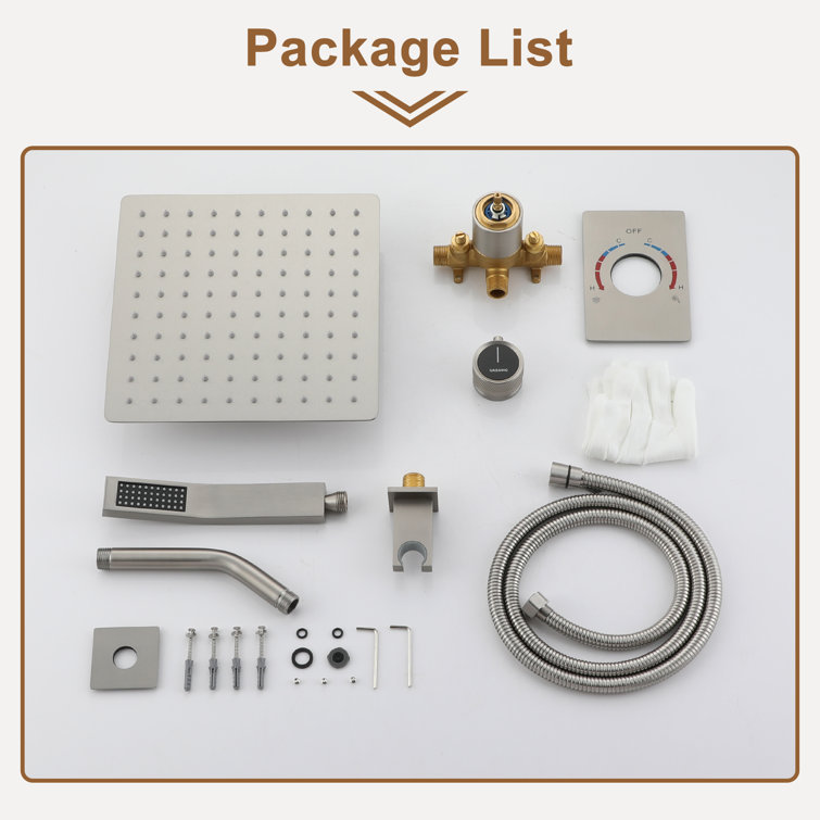 Pressure-Balanced (Temperature And Volume) All-In-One Kit with Rough in-Valve