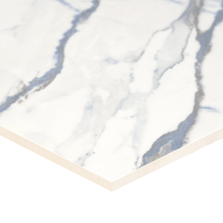 Calacatta Cyanic 12x24 Matte Porcelain Wall and Floor Tile